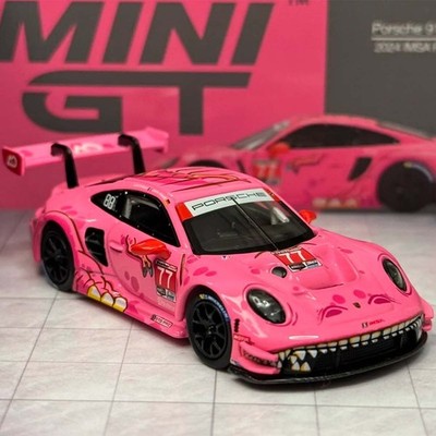 MINI GT 1/64 #1052 Porsche 911 GT3 R #77 2024 IMSA Road America AO