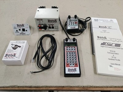 Digitrax Duplex Wireless DCC System w/ Extra Wired Throttle