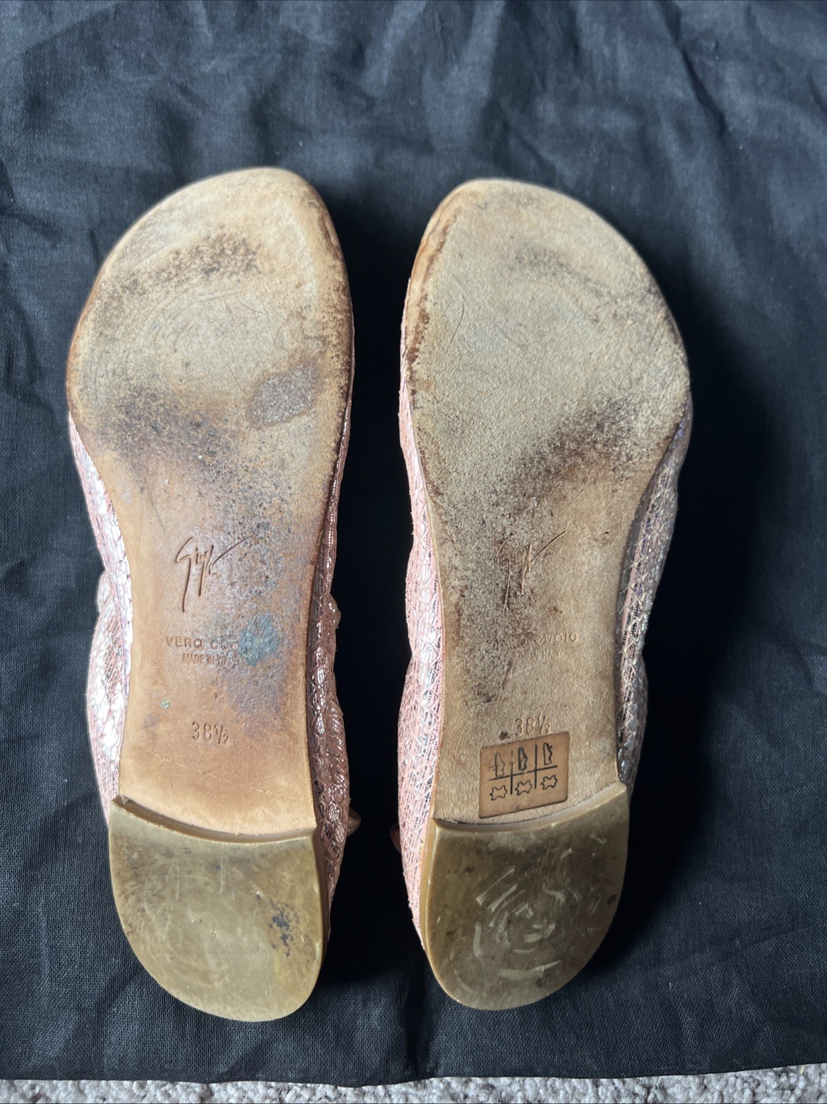 Giuseppe Zanotti  Python Rose Gold Ballet Flats I… - image 11