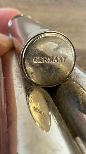 Vintage German 6" 3-Barrel Train Conductor Signaling Whistle Germany Chrome - Picture 4 of 20