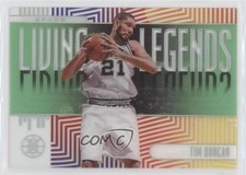 2019-20 Panini Illusions Living Legends Emerald Tim Duncan #9 HOF 4l3