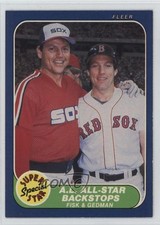 1986 Fleer Carlton Fisk Rich Gedman #643 HOF 1hc0