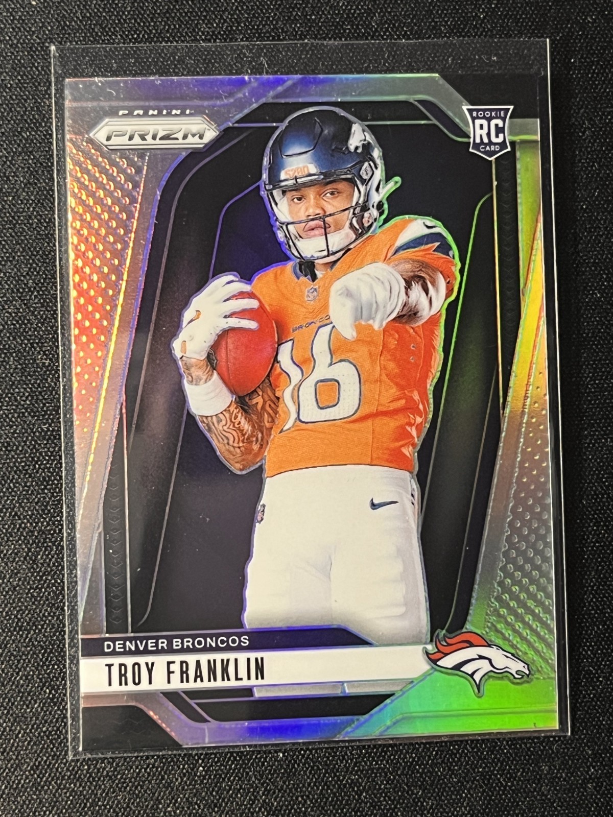 2024 Panini PRizm Rookie Troy Franklin Silver Prizm Variation RC #39 Broncos