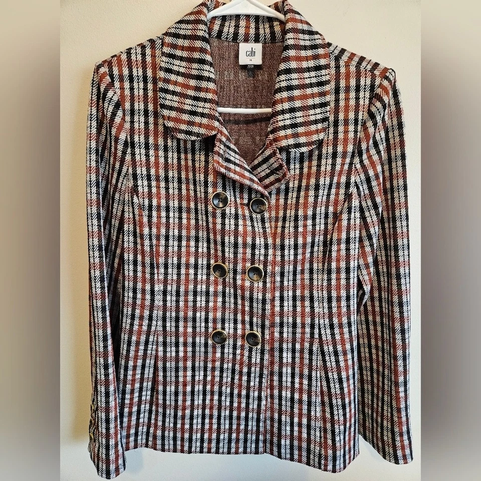 Conjunto de traje para mujer Cabi a cuadros - negro, rojo, blanco talla M Foto 2 de 4