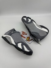 Brand New Authentic Gs Air Jordan 14 Retro Flint Grey Size 5.5y - New W/ Defect