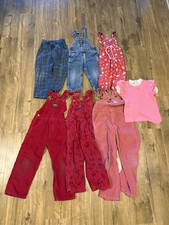 Vintage Oshkosh B  Gosh Cotton  CorduroyOveralls Pink/Red Kid's Bundle