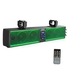6-Speaker Metal UTV Sound Bar Compatible with RZR Can-Am Golf ATV