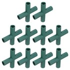  10 Stück PVC-Rohrverschraubungen: 16 mm Kunststoff-Schlauchadapter –