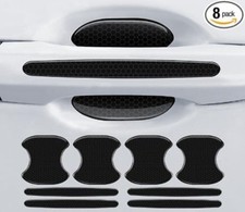 8Pcs Car Door Handle Bowl Sticker, Reflective Car Door Handle Paint Scratch Prot