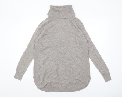 Warehouse Damen grau Rollkragen Pullover Pulli Größe 10