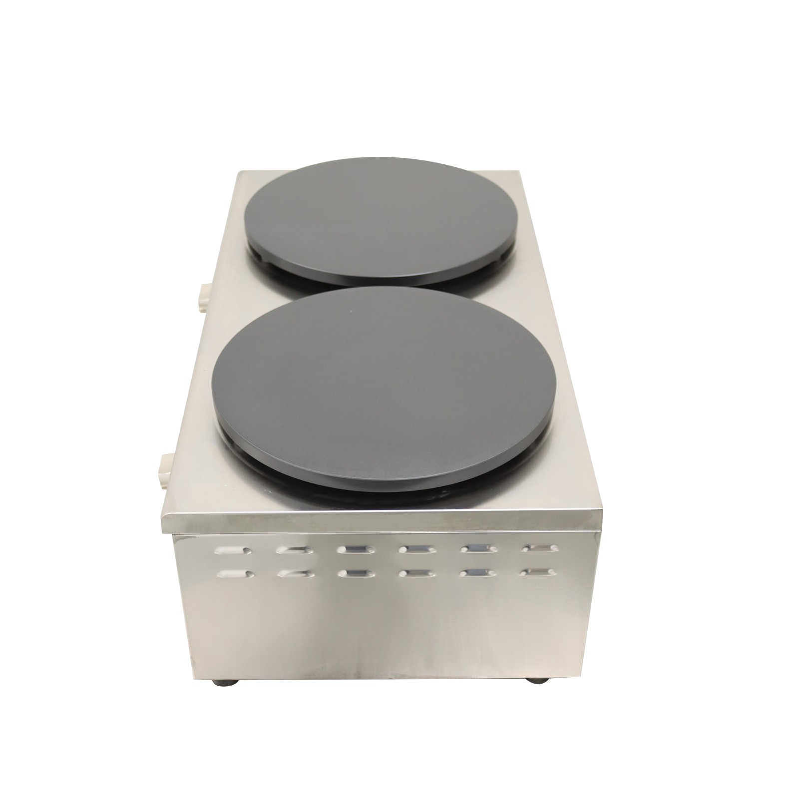 LP GAS Commercial Crepe Maker Waffle Maker Double Station Pancake Machine 15.7"