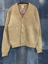 1960s Vintage mohair sweater Men’s M 20x24 Used As Is Missing 1 Button Bond 5th