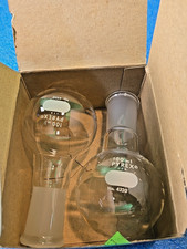 Pyrex 4320-100 100mL Round Bottom Flask 24/40 | New Box Of 2 | 4320100