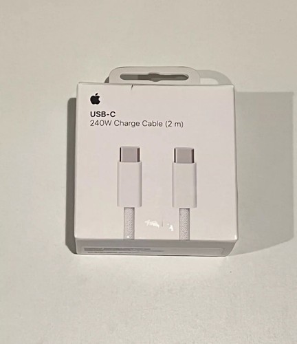 Câble de charge tissé AUTHENTIQUE Apple USB-C vers USB-C 240W 2m MU2G3AM/A