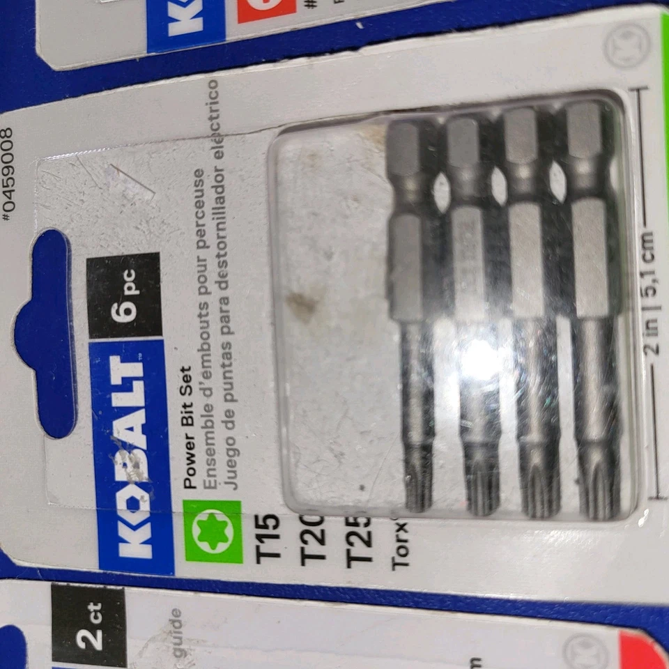 LOT OF KOBALT TOOLS GREAT QUALITY ITEMS TORX BITS  PLILLIPS BITS  UTILITYBLADE A - Image 4 of 4