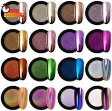 Artdone 16 Jars Chrome Nail Powder Nail Art Fimo Striping Tape Lines Decoration 