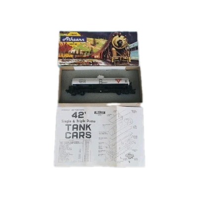Athearn 1571 Tank Conoco 40Ft S/D Continental Oil Box HO Silber & Anleitung
