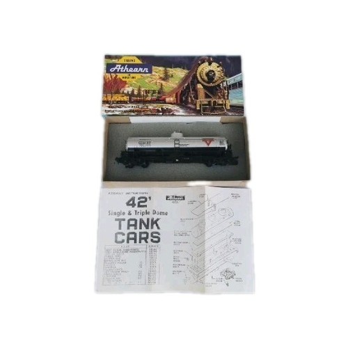 Athearn 1571 Tank Conoco 40Ft S/D Continental Oil Box HO Silber & Anleitung | Zustand: Used