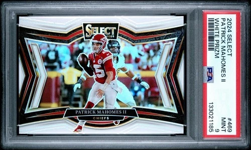 2024 Panini Select - Field Level Patrick Mahomes II #469 White Prizm /35 PSA 9