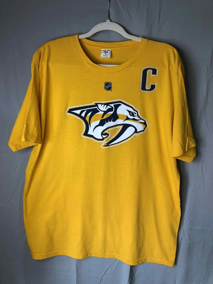 Camiseta para hombre Nashville Predators Mike Fisher retirada Reebok talla XL Foto 4 de 4