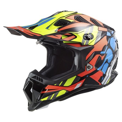 LS2 Subverter MX470 Rascal MX Offroad Helmet Black/Fluo Orange