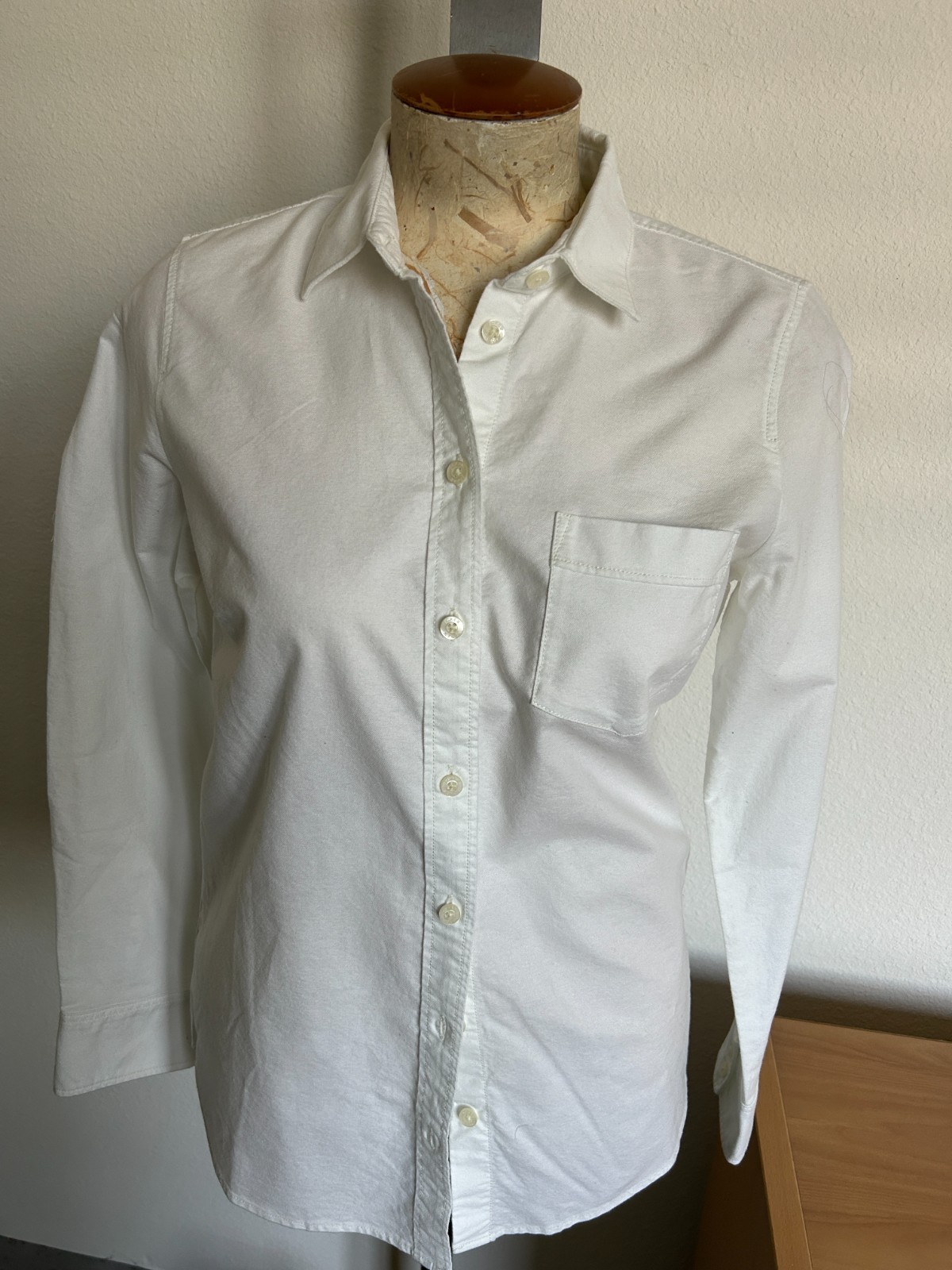 NWT J Crew white button down oxford shirt Small versatile