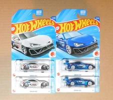 2025 Hot Wheels J-Imports #48- Lot of 4 - Subaru BRZ - White & Blue