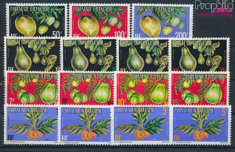 Timbres français polynésie 1977 Mi d1a-d15a (complète edition) neuf (10716488 - Photo 1/1