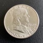1960D 50C Franklin Half Dollar 90% Silver Business Strike KM#199