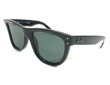 Ray-Ban Sunglasses RBR0502S WAYFARER REVERSE 6677/VR Black w/ Green Lenses 53 mm