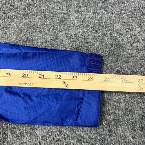 REI Co-op Rainwall Jacket Kids Medium 10-12 Blue Hooded Waterproof Nylon New - Picture 12 of 13