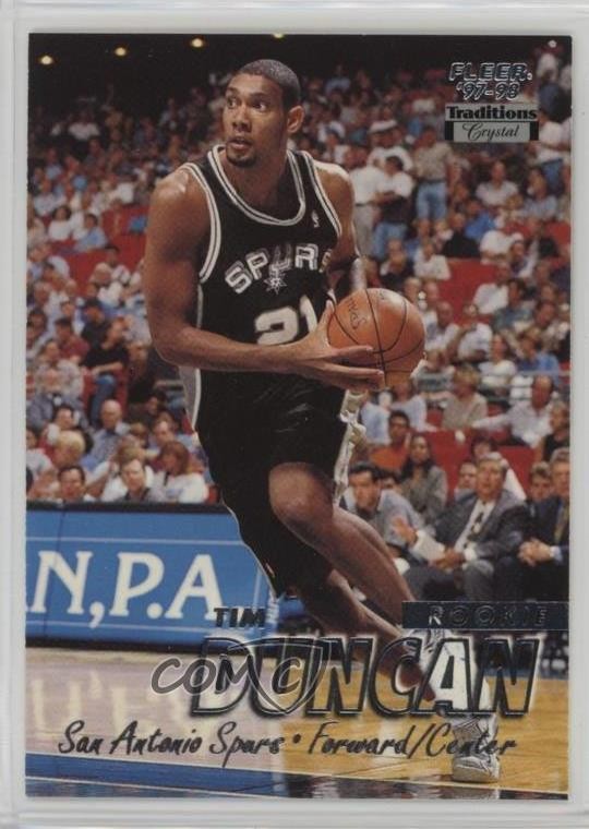1997-98 Fleer Crystal Tim Duncan #201 HOF 0qr0