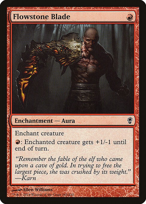 Flowstone Blade NonFoil Conspiracy 143 NM MTG