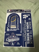 Los Angeles Dodgers 2025 World Series Champions 3 Pack Decsl Set MLB