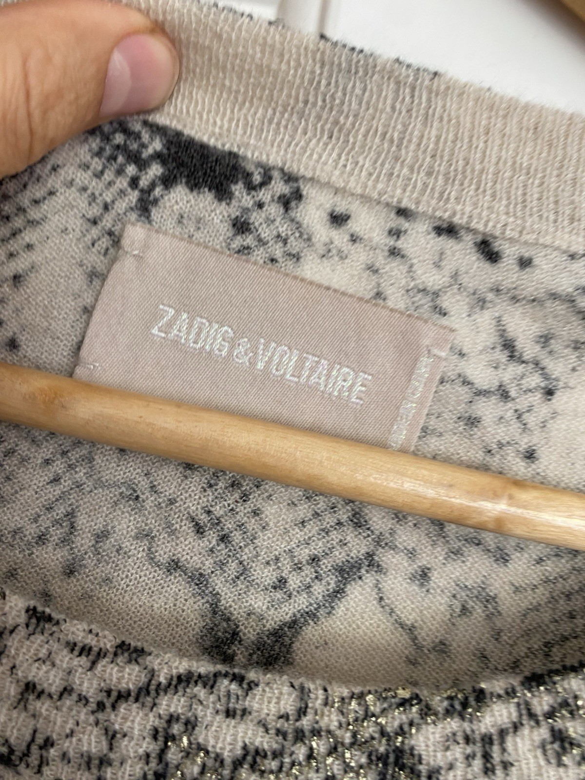 Zadig & Voltaire Reglis Python Print Cashmere Jum… - image 3