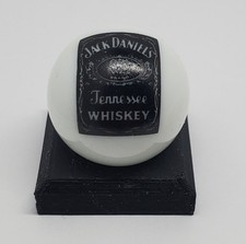 Jack Daniels Sign 1" Glass Logo Marble w/ Colored Stand 2