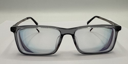 Zenni Gray Smoke Rectangular Eyeglasses 4435412 57-16-141 NEW! FRAMES ONLY - Picture 2 of 8
