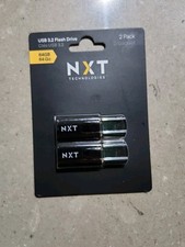 Genuine 2 Pack NXT Technologies 64GB USB 2.0 Type-A Flash Drives Black NX61127