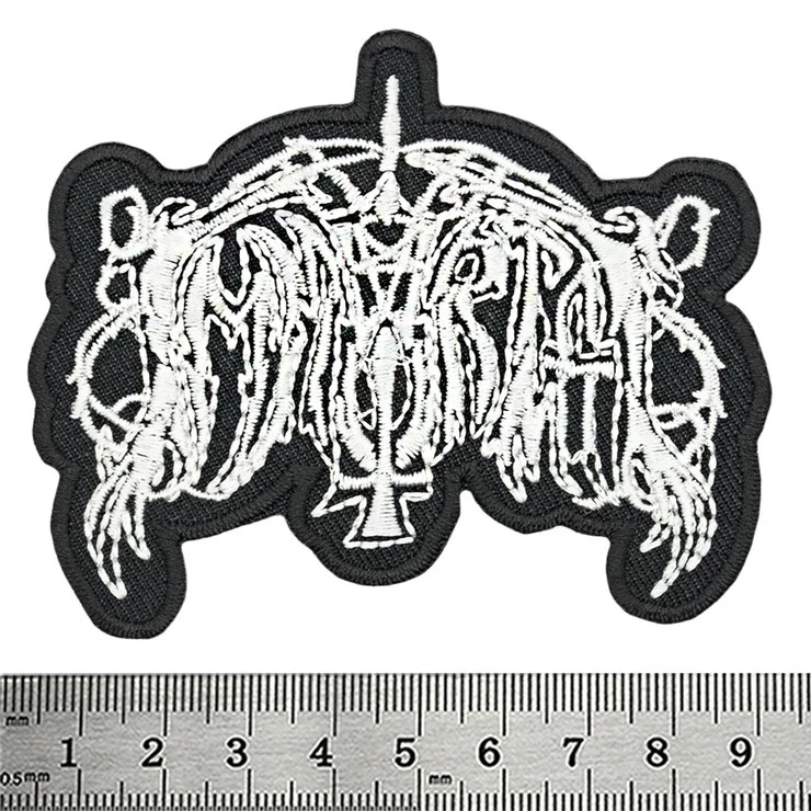 Death Band Logo Large Embroidered Sew-On Back Patch for Jacket Vest