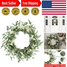Versatile 20-Inch Eucalyptus Greenery for All Seasons - Durable and Stylish