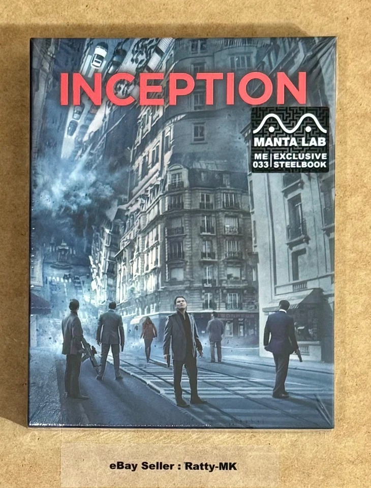 INCEPTION - MANTA LAB FULL SLIP 4K + BLU RAY STEELBOOK - NEW & SEALED - Image 2 of 4