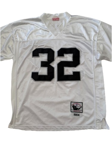 Mitchell Ness Oakland Raiders Marcus Allen Jersey #32 White SZ XL Vintage EUC - Picture 2 of 13