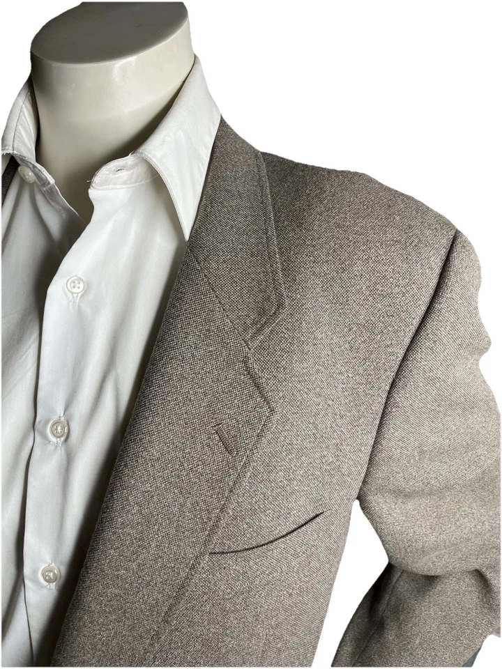 Raro Patagonia Hombres 46R Blazer Lúpulo Tweed Abrigo Deportivo Beige Foto 2 de 4