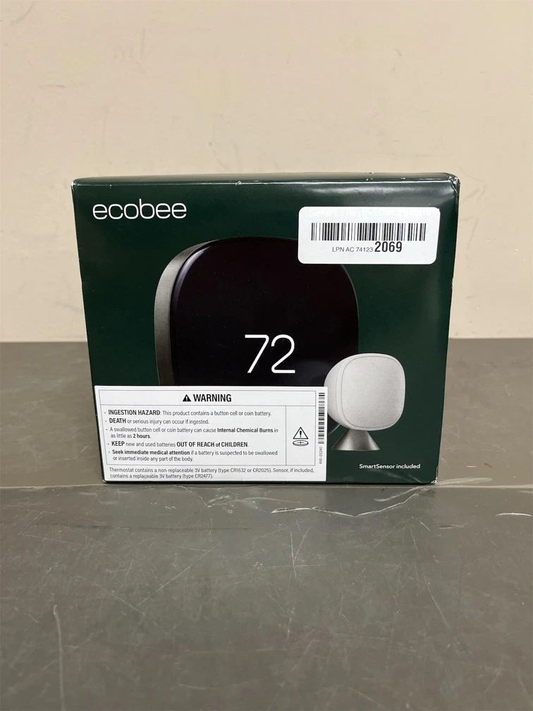ecobee Smart Thermostat Premium with Smart Sensor and Air Quality Monitor - Prog