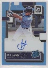 2022 Panini Donruss Optic Carolina Blue Prizm 24/35 Josh Lowe #RRS-JL Auto 0bt4