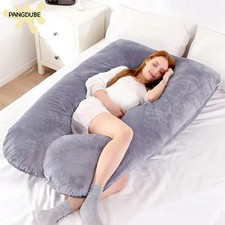 Pregnancy U-Shaped Body Pillow Full Support Maternity Sleeping Cushion