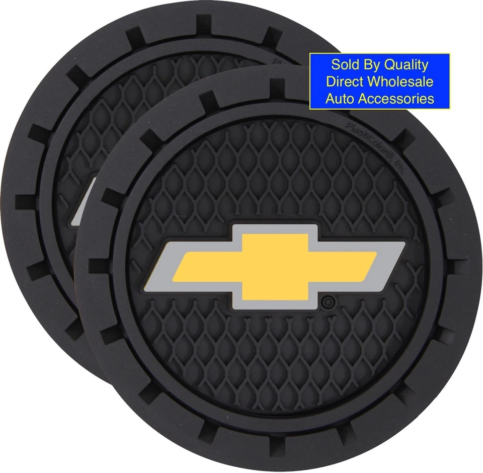 ⭐️⭐️⭐️⭐️⭐ NUEVO Chevrolet CHEVY 2 Portavasos Auto Coche Camión Posavasos Mejor REGALO Foto 2 de 4