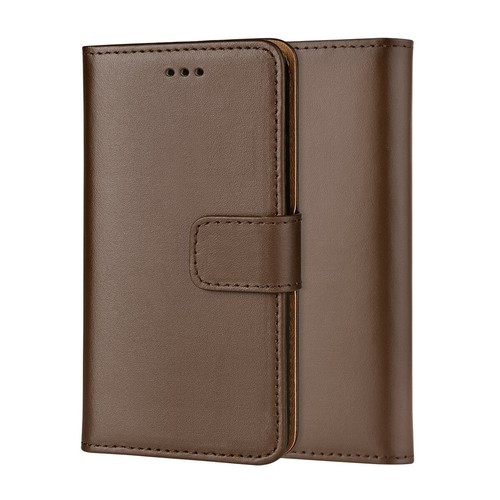 Lujo Cuero Genuino Real Billetera Estuche Cubierta para iPhone 6Plus/7/8/X/XR/11/12/13 - Imagen 18 de 37