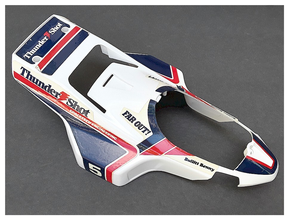 Vintage RC Tamiya Thunder Shot 1/14 QD Quick Drive Body Shell from