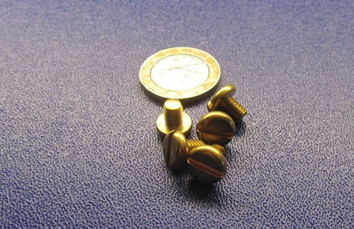 Brass Pan Head Machine Screw Slotted 10-32 x .250", 50 pcs - Picture 10 of 12